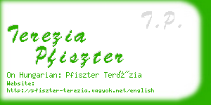 terezia pfiszter business card